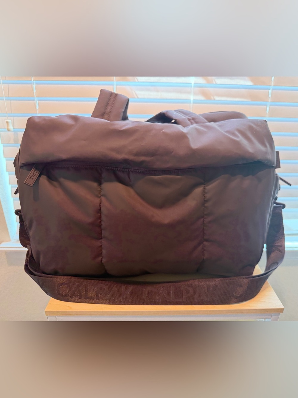 Calpak Luka Duffel Bag in Dark Brown